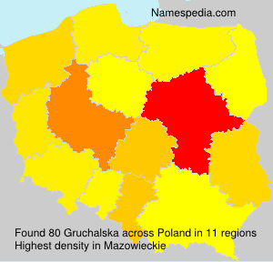 Surname Gruchalska in Poland Surname Gruchalska in Poland