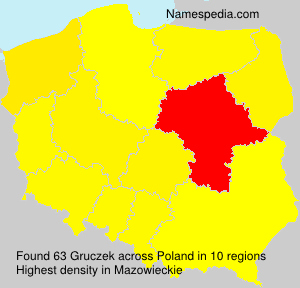 Surname Gruczek in Poland Surname Gruczek in Poland