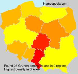 Surname Grunert in Poland Surname Grunert in Poland