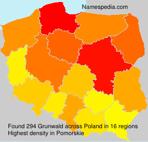 Surname Grunwald in Poland Surname Grunwald in Poland