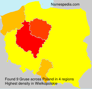 Surname Gruse in Poland Surname Gruse in Poland