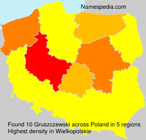 Surname Gruszczewski in Poland Surname Gruszczewski in Poland