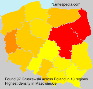 Surname Gruszewski in Poland Surname Gruszewski in Poland