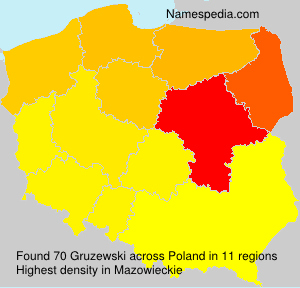 Surname Gruzewski in Poland Surname Gruzewski in Poland