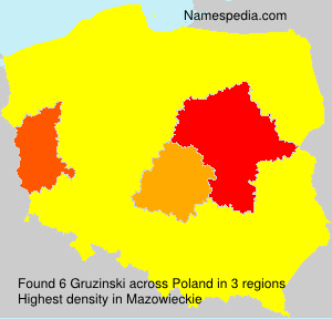 Surname Gruzinski in Poland Surname Gruzinski in Poland
