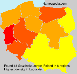 Surname Gruzlinska in Poland Surname Gruzlinska in Poland
