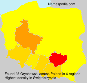 Surname Grychowski in Poland Surname Grychowski in Poland