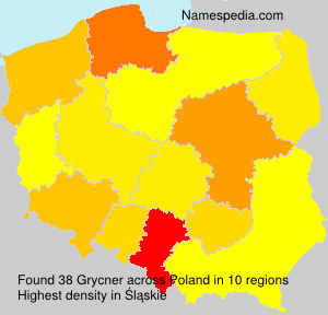 Surname Grycner in Poland Surname Grycner in Poland
