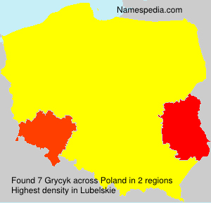 Surname Grycyk in Poland Surname Grycyk in Poland