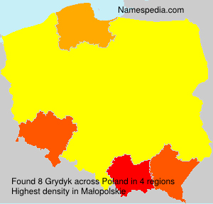 Surname Grydyk in Poland Surname Grydyk in Poland