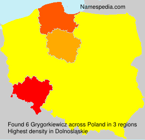 Surname Grygorkiewicz in Poland Surname Grygorkiewicz in Poland
