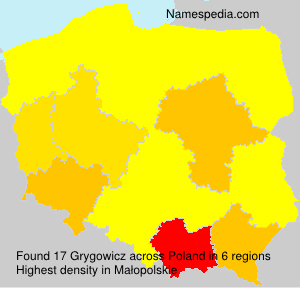 Surname Grygowicz in Poland Surname Grygowicz in Poland