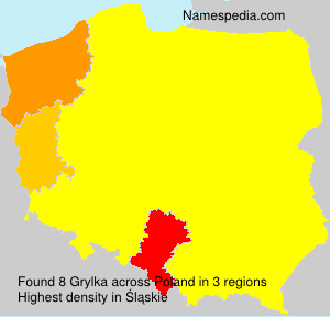 Surname Grylka in Poland Surname Grylka in Poland