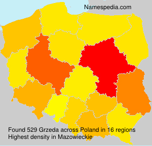 Surname Grzeda in Poland Surname Grzeda in Poland