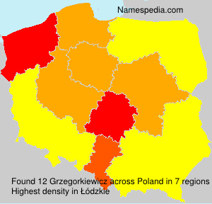 Surname Grzegorkiewicz in Poland Surname Grzegorkiewicz in Poland