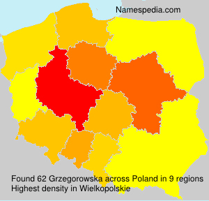 Surname Grzegorowska in Poland Surname Grzegorowska in Poland