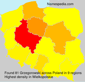 Surname Grzegorowski in Poland Surname Grzegorowski in Poland