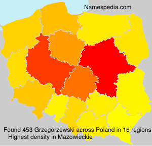 Surname Grzegorzewski in Poland Surname Grzegorzewski in Poland