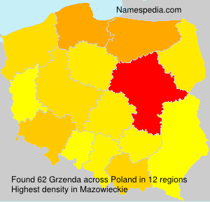 Surname Grzenda in Poland Surname Grzenda in Poland