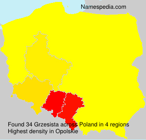 Surname Grzesista in Poland Surname Grzesista in Poland