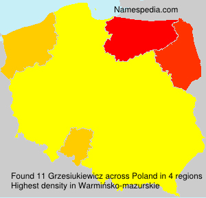 Surname Grzesiukiewicz in Poland Surname Grzesiukiewicz in Poland