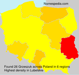 Surname Grzeszuk in Poland