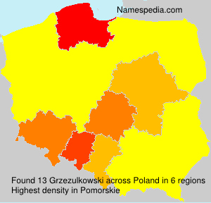 Surname Grzezulkowski in Poland Surname Grzezulkowski in Poland