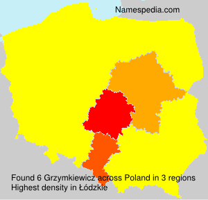 Surname Grzymkiewicz in Poland Surname Grzymkiewicz in Poland