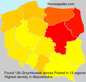 Surname Grzymkowski in Poland Surname Grzymkowski in Poland