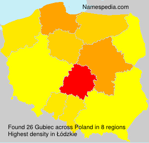 Surname Gubiec in Poland Surname Gubiec in Poland