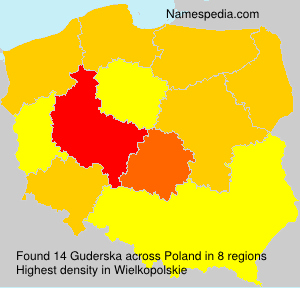 Surname Guderska in Poland Surname Guderska in Poland