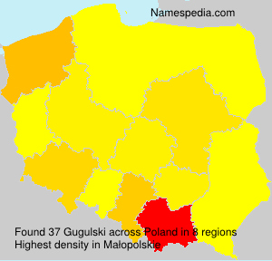 Surname Gugulski in Poland Surname Gugulski in Poland