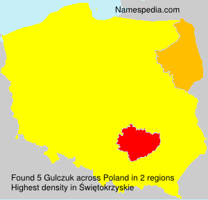 Surname Gulczuk in Poland Surname Gulczuk in Poland