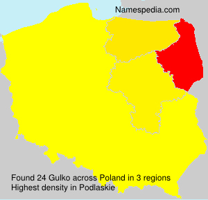 Surname Gulko in Poland Surname Gulko in Poland