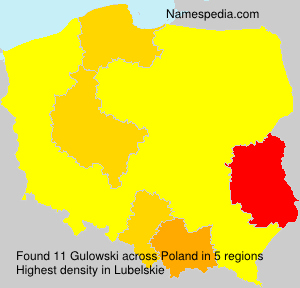 Surname Gulowski in Poland Surname Gulowski in Poland