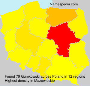 Surname Gumkowski in Poland Surname Gumkowski in Poland