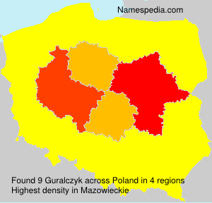 Surname Guralczyk in Poland Surname Guralczyk in Poland