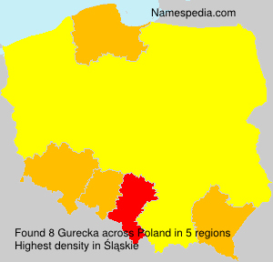 Surname Gurecka in Poland Surname Gurecka in Poland