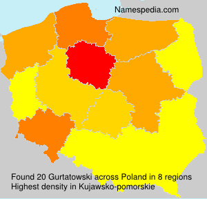Surname Gurtatowski in Poland Surname Gurtatowski in Poland