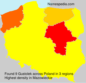 Surname Gustolek in Poland Surname Gustolek in Poland