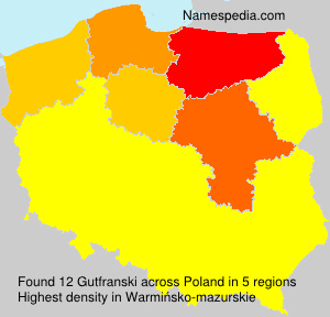 Surname Gutfranski in Poland Surname Gutfranski in Poland