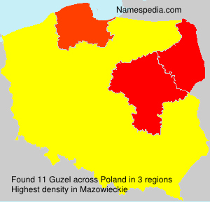 Surname Guzel in Poland Surname Guzel in Poland