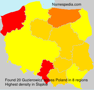 Surname Guzierowicz in Poland Surname Guzierowicz in Poland