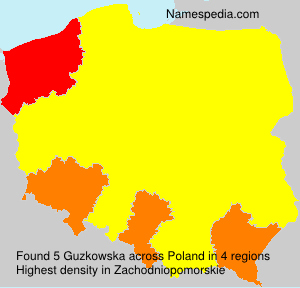 Surname Guzkowska in Poland Surname Guzkowska in Poland