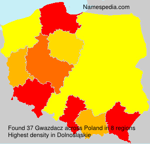 Surname Gwazdacz in Poland Surname Gwazdacz in Poland