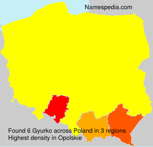 Surname Gyurko in Poland Surname Gyurko in Poland