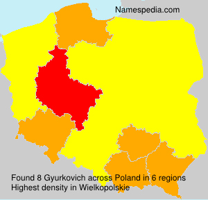 Surname Gyurkovich in Poland Surname Gyurkovich in Poland