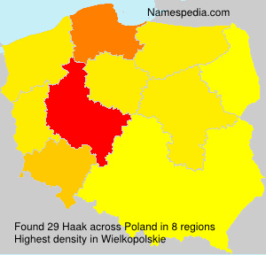 Surname Haak in Poland Surname Haak in Poland