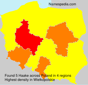 Surname Haake in Poland Surname Haake in Poland