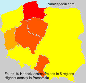 Surname Habecki in Poland Surname Habecki in Poland